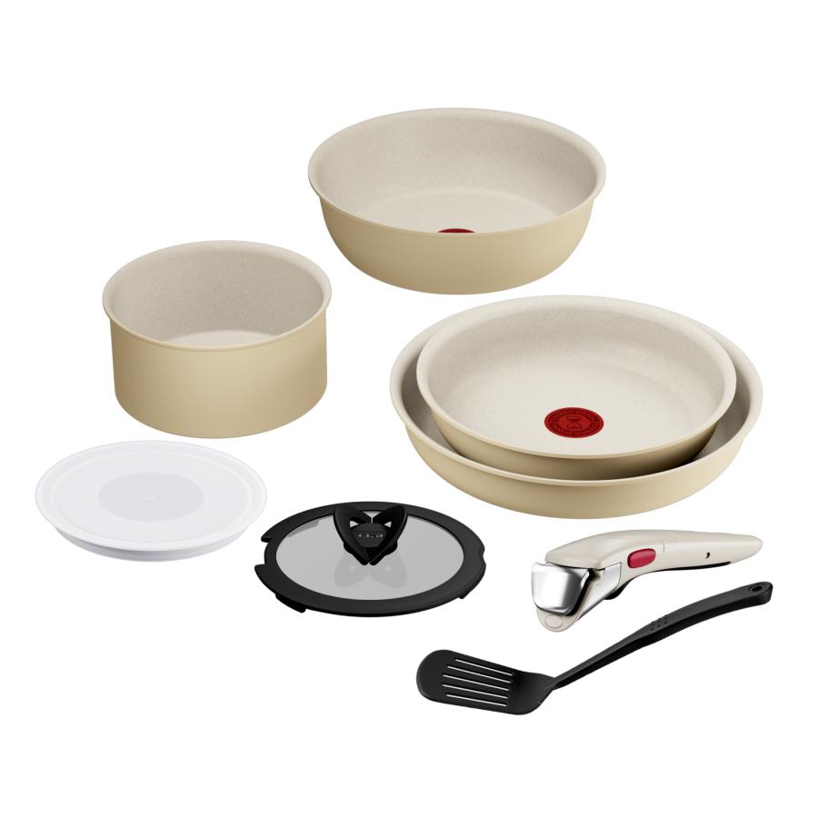 T-fal インジニオ・ネオ IHパレット ハニーベージュ セット8 【ガス火