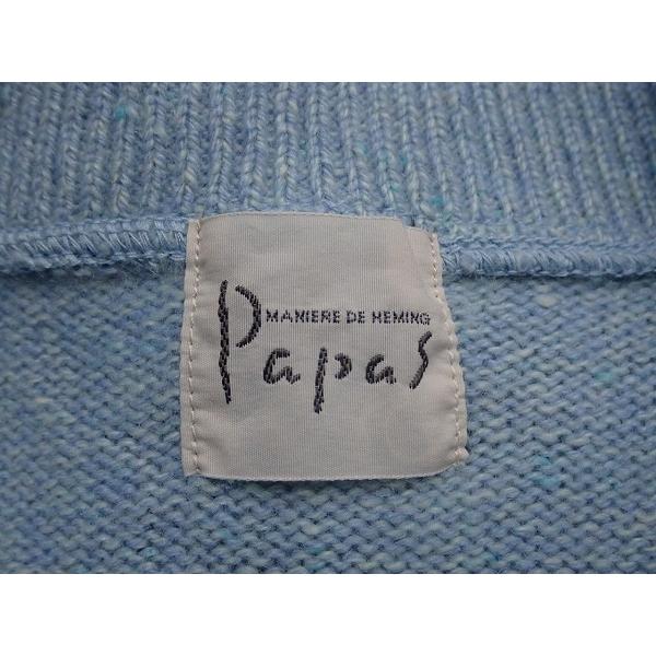 PAPAS（パパス） カシミヤセーター・L□パパス/カシミヤ100％/胡桃