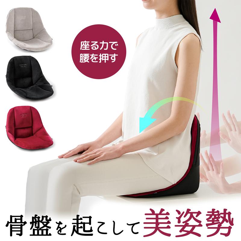 コシオスプレミアム 腰 クッション 椅子 車 姿勢サポートクッション