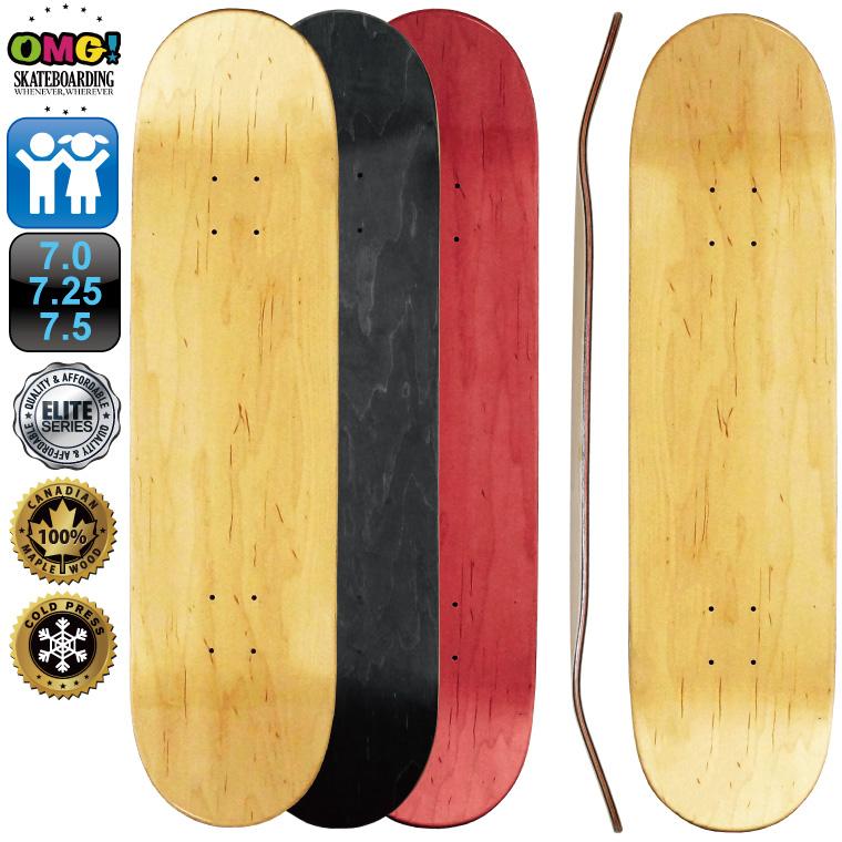 スケボー スケートボード デッキ エリート ブランク .0 7.25 7.5