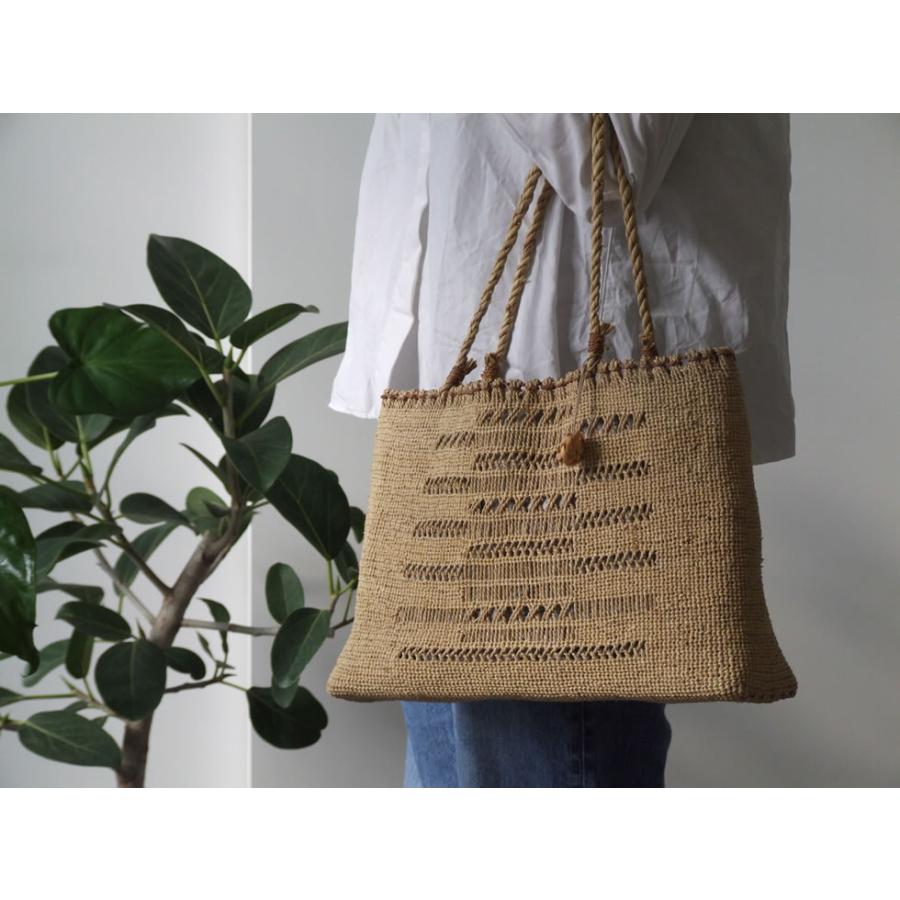 福島奥会津編み組細工 ヒロロ細工 ヒロロ モワダのバッグ7 : おまめ