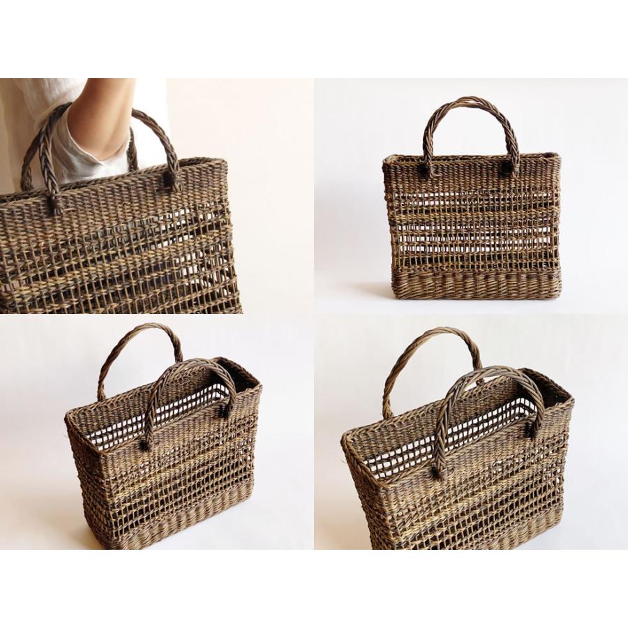 鹿児島県 薩摩のつづら細工 つづら細工 手提げかご かごバッグ 縄編み