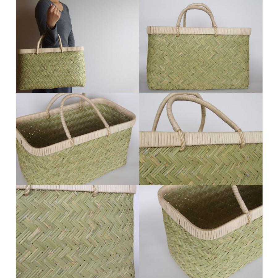 岩手県鳥越地区の竹細工 岩手県二戸 鳥越竹細工 スズ竹 市場かご 尺三