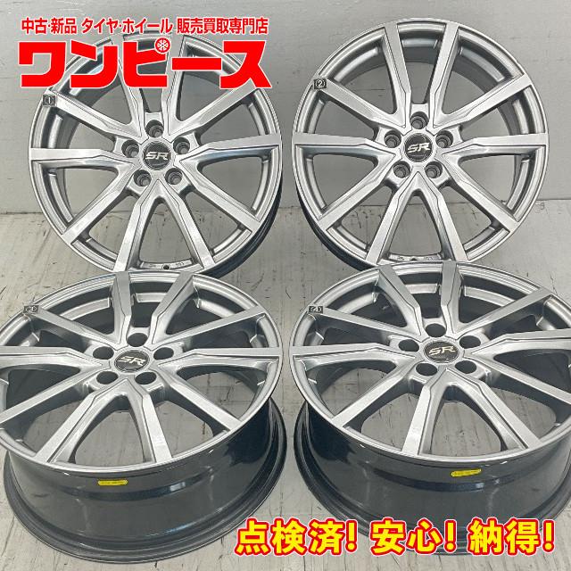 中古アルミホイール 4本セット 17×7J +48 5穴 PCD100 17インチ SR c895