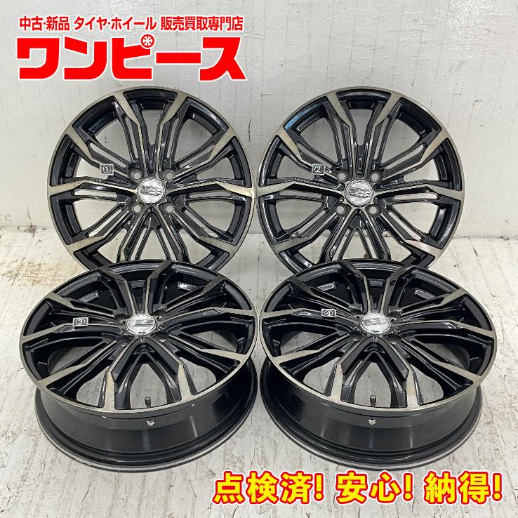 中古アルミホイール 4本セット 16×5J +45 4穴 PCD100 16インチ BROCHEN