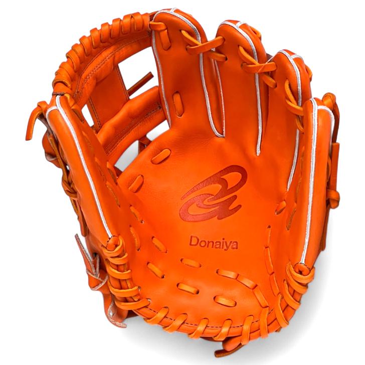 ドナイヤ 15周年記念 限定 軟式グローブ 山田哲人モデル 小型 オレンジ