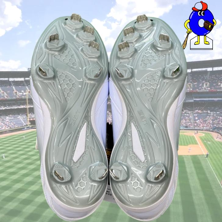 ゼット（ZETT） 野球 スパイク ホワイト マジックテープ BSR2716WMB