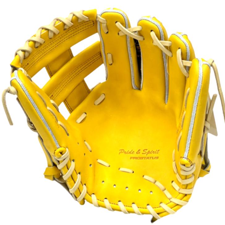 大人用 ZETT 軟式グローブ 内野手用 イエロー 大人用 ZETT 軟式