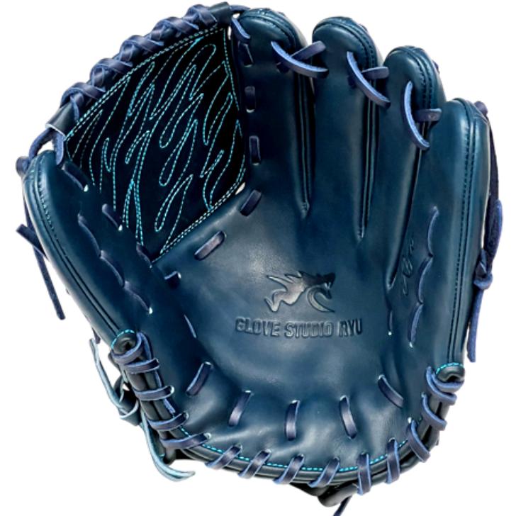 RYU 硬式グローブ 投手ピッチャー用 右投げ用 Mブラック 限定ラベル
