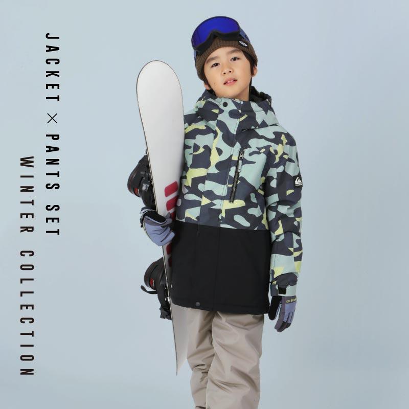 ポンタぺス（PONTAPES） クイックシルバー スノーボードウェア 上下