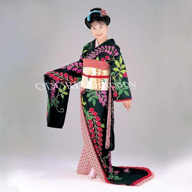 踊り 着物 裾引き振袖 大衆 演劇 藤娘衣裳 仕立上がり : ODORI Company