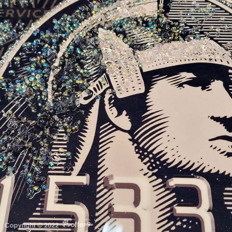 クリスタル アートパネル 水晶絵 インテリアフレーム おしゃれ 大型