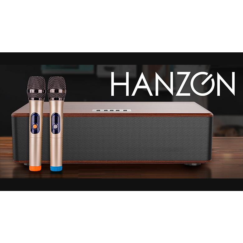 HANZONサウンドボックス カラオケセット 家庭用 マイク ワイヤレス