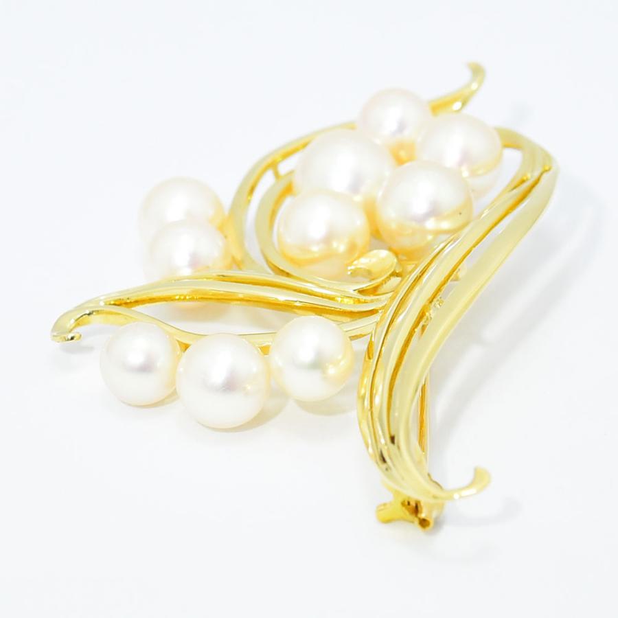 MIKIMOTO（ミキモト） ブローチ あこや真珠 アコヤ パール K14 新品