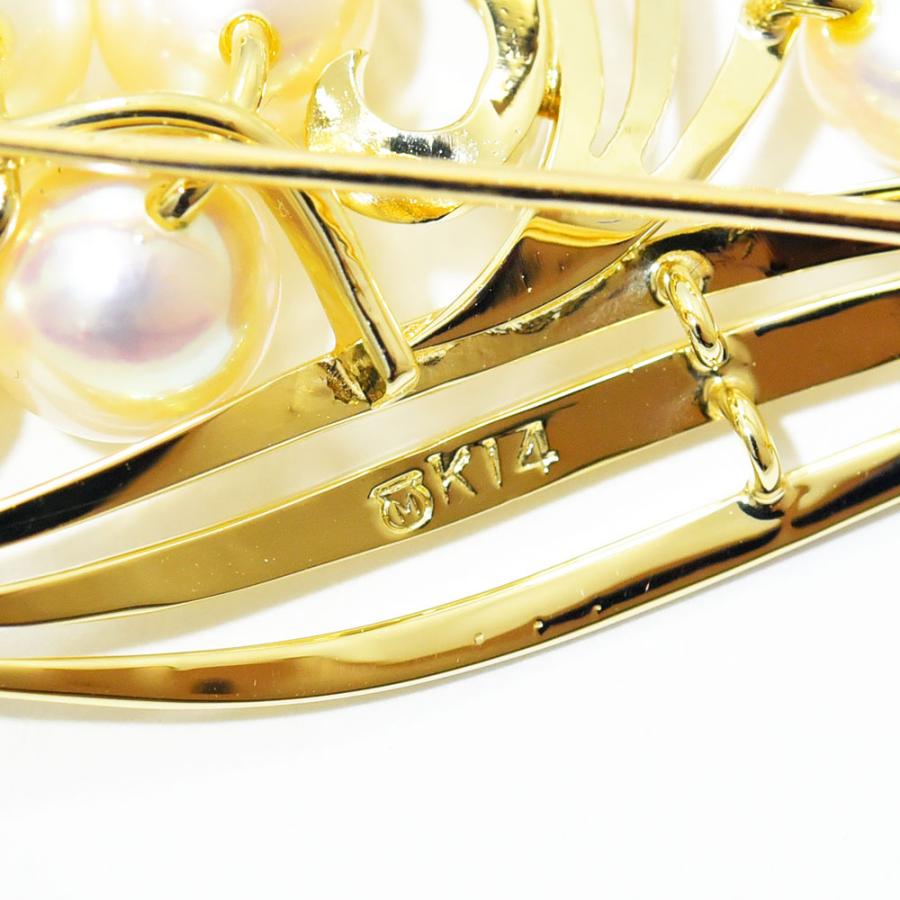 MIKIMOTO（ミキモト） ブローチ あこや真珠 アコヤ パール K14 新品