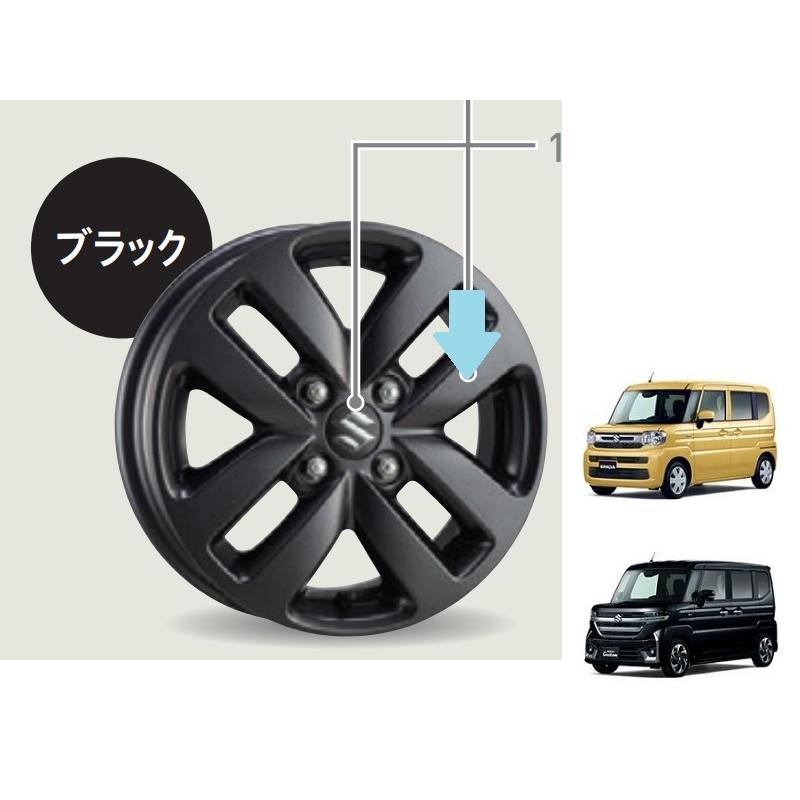 スペーシア アルミホイール(ブラック/14インチ)1本分「スズキ純正