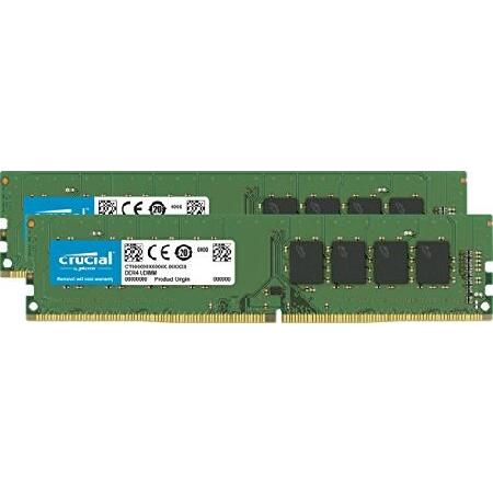 並行輸入品】 Crucial デスクトップ用増設メモリ 64GB(32GBx2枚) DDR4
