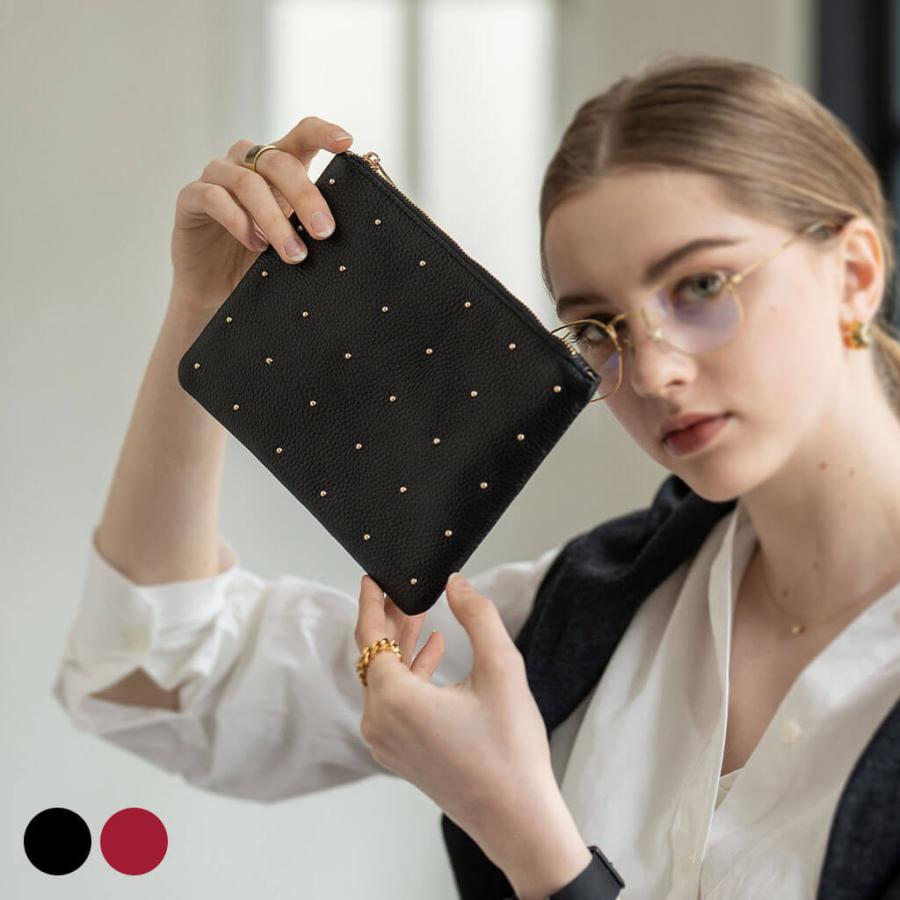 Ops.（オプス） ポーチ レディース 大人 本革 牛革 レザーポーチ