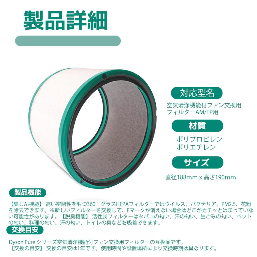 Dyson（ダイソン） 空気清浄機能付ファン 交換用フィルター 交換用