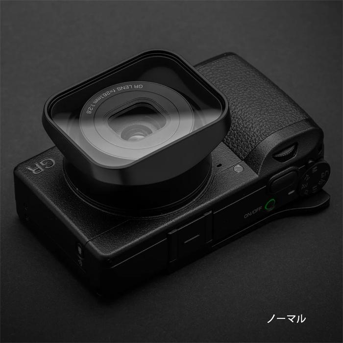 SQUAREHOOD｜スクエアフード｜RICOH GR III、IIIX専用アルミフード