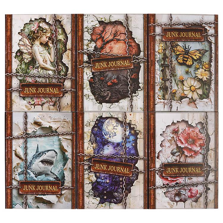 海外デザインペーパー 幻想的 立体感 ヴィンテージ ペーパー