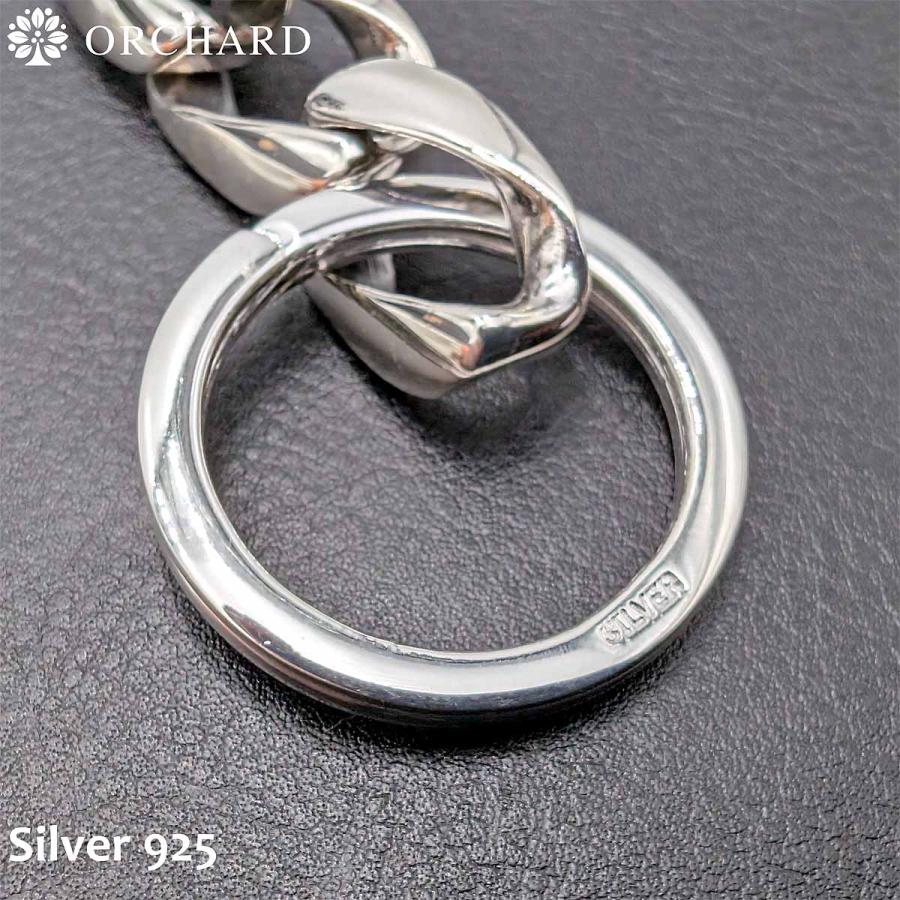 シルバー925 Silver925 キーチェーン クロス ナスカン 喜平チェーン 二