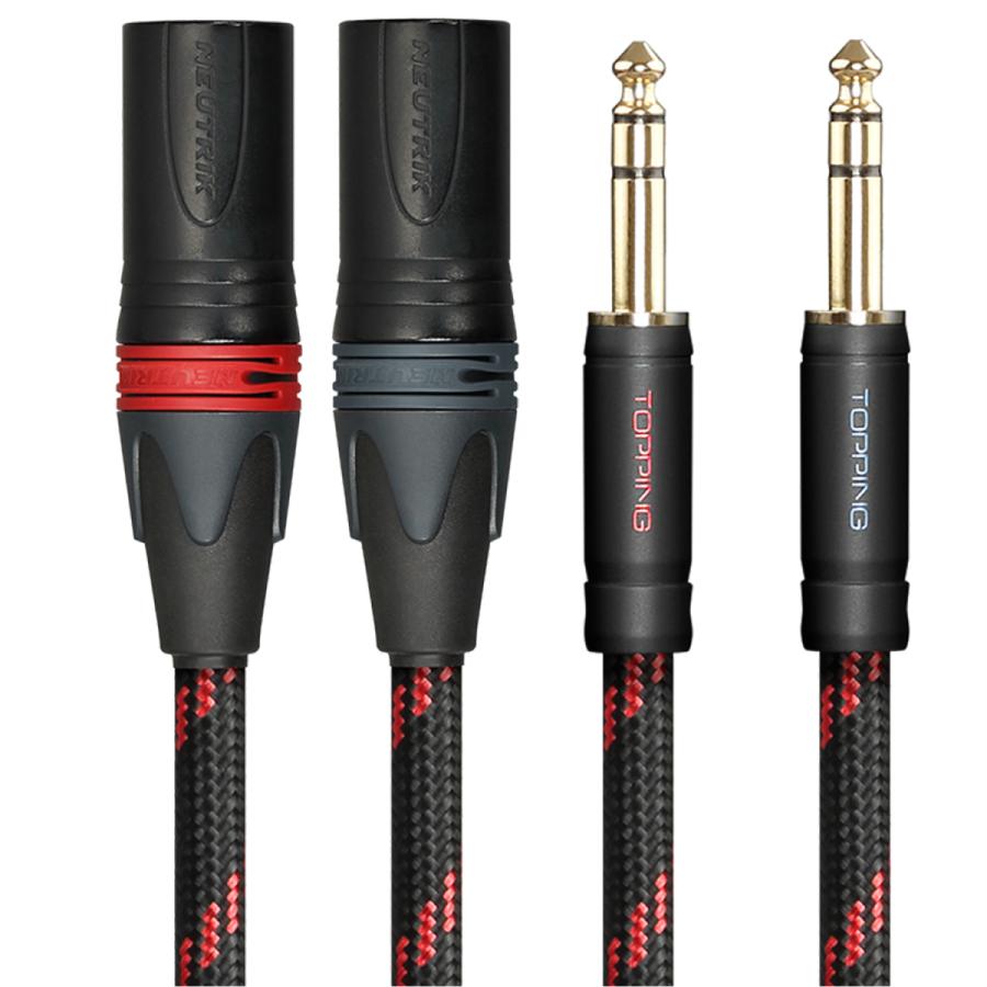 Topping TRS-XLRオス バランスケーブル 25cm 2本セット トッピング