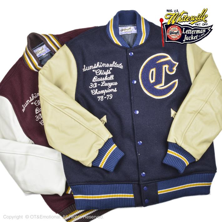 SUGAR CANE ホワイツビル（WHITESVILLE)スタジャン 30ozWOOLMELTON