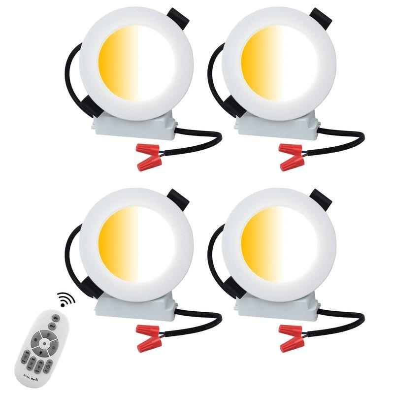 9W LEDダウンライト φ100 調光 調色 リモコン付き 80W形相当(電球色