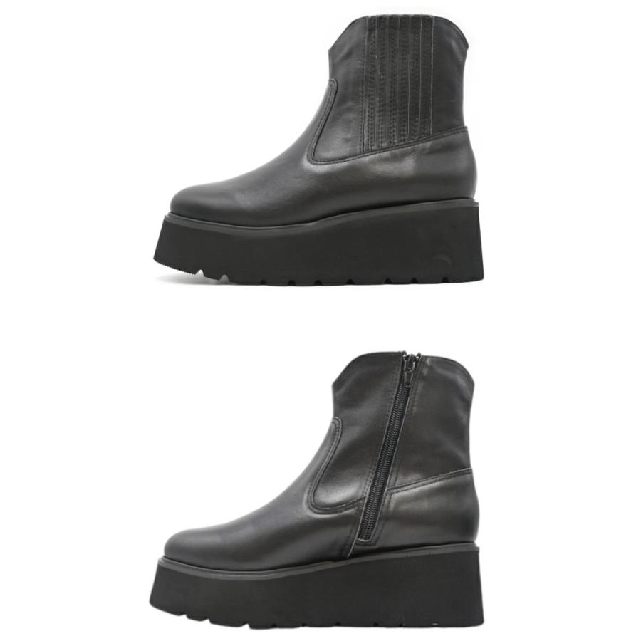 あしながおじさん 軽量 厚底 サイドゴアブーツ 7210125 本革 レザー