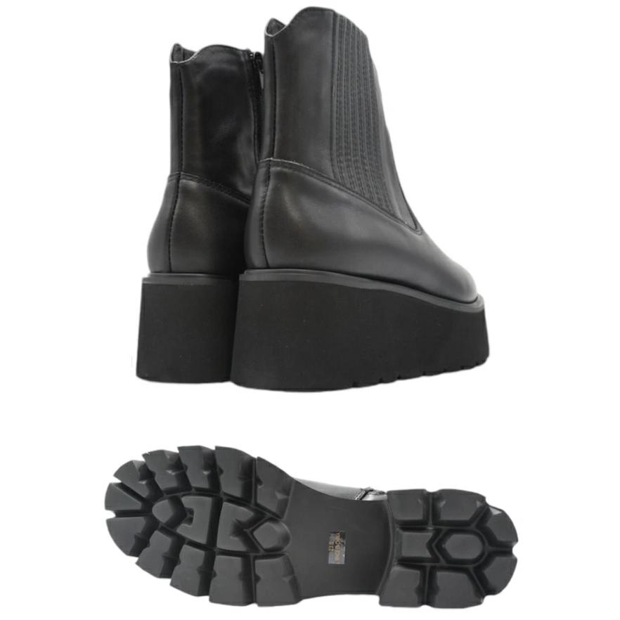 あしながおじさん 軽量 厚底 サイドゴアブーツ 7210125 本革 レザー