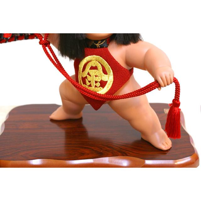 吉徳大光 五月人形 ガラスケース飾り 金太郎 童 子供大将 武者 503-265