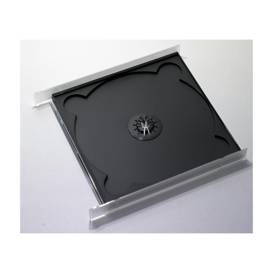 日本製CDケース 17mm厚2枚収納DUOケース ブラック 1個 CD DVD