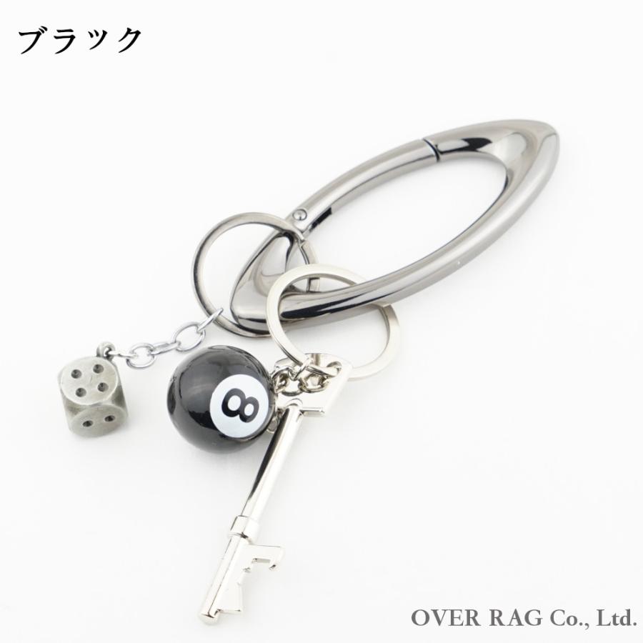 ポスト投函送料無料】】楕円カラビナラッキーダイス&ラッキー8ボール