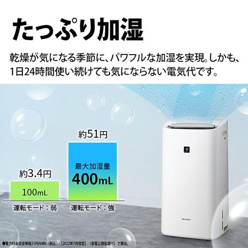 SHARP（シャープ） KI-TD50-W 除加湿空気清浄機 ホワイト系 除湿空清