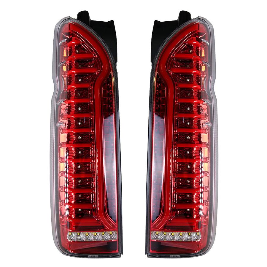 信玄 ハイエース 200系 LED テールランプ テールライト シーケンシャル