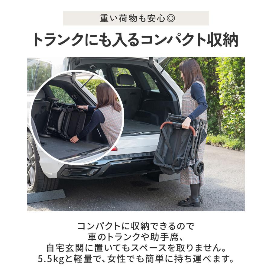 1年保証 ショッピングカート ワンタッチ 折りたたみ 軽量 おしゃれ 4輪