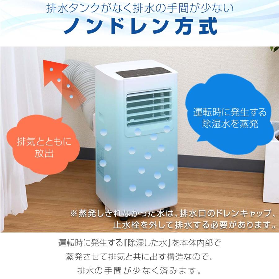 スポットエアコン 移動式エアコン 適応6〜10畳 2.0kW/2.2kW 工事不要