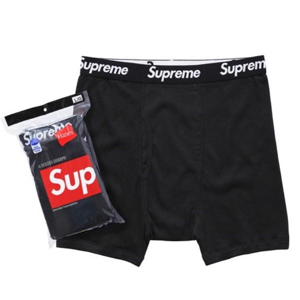 Supreme（シュプリーム） × US Hanes ヘインズ ボクサーパンツ 4枚