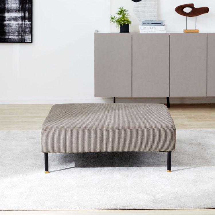 LOWYA（ロウヤ） オットマン ソファ コーデュロイ ファブリック