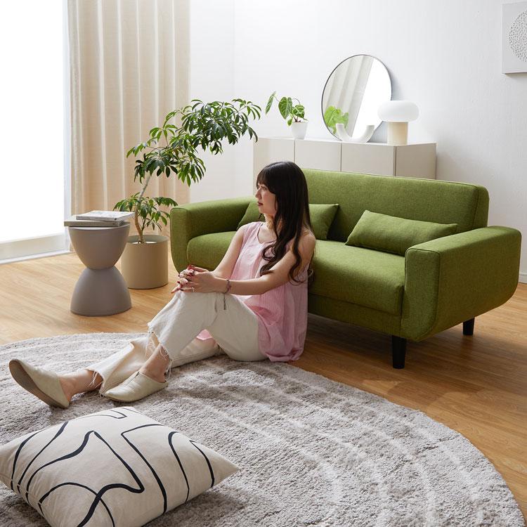 LOWYA（ロウヤ） ソファー ソファ ベルベット調 2人掛け 2.5人掛け