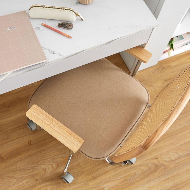 LOWYA（ロウヤ） デスクチェア ラタン調チェア おしゃれ オフィス