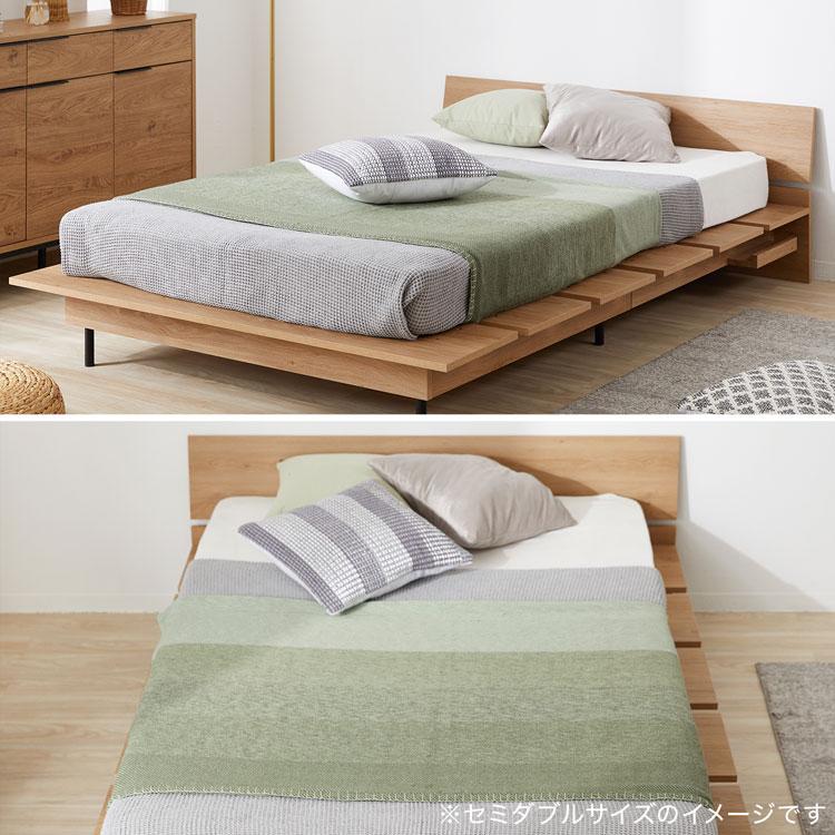 LOWYA（ロウヤ） ベッドフレーム ダブル フレーム単品 ベッド