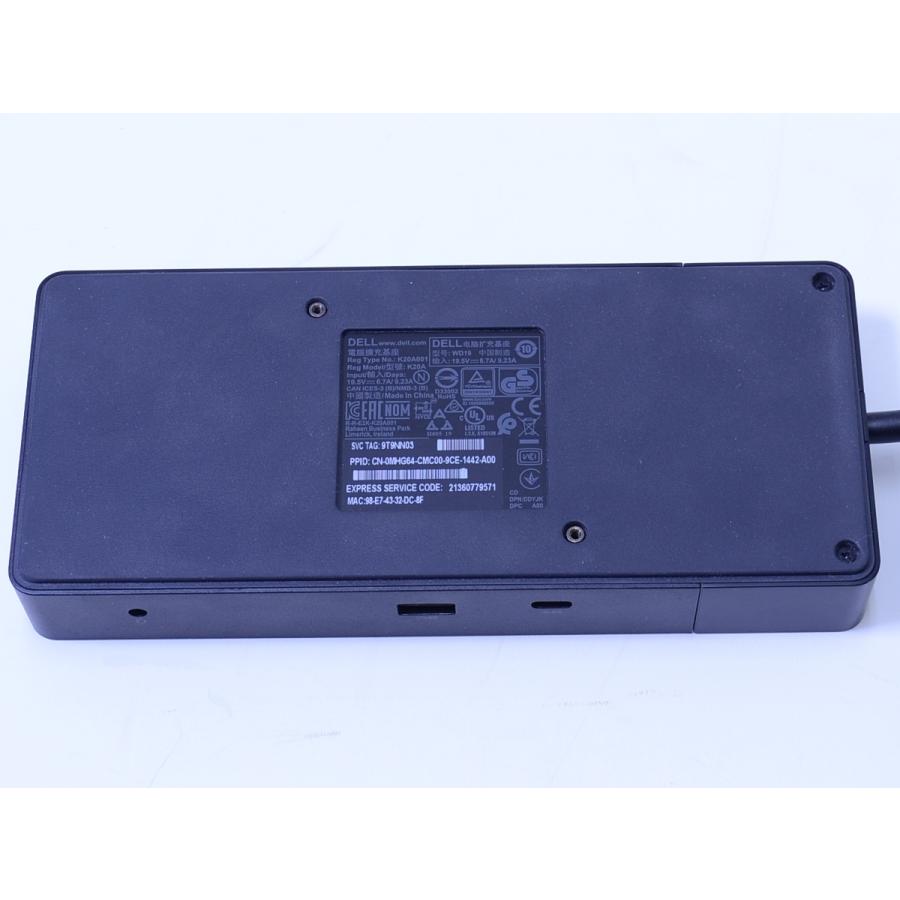 USB-C ドッキングステーション Dell WD19 K20A Docking Station デル