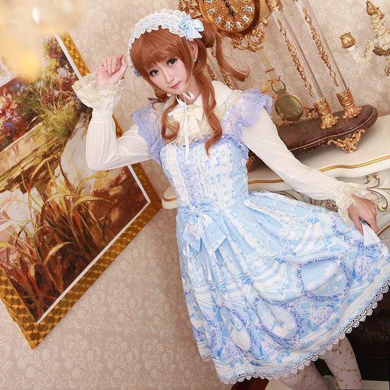 一部即納】ロリータ服 童話柄ジャンパースカート jsk ジャンスカ