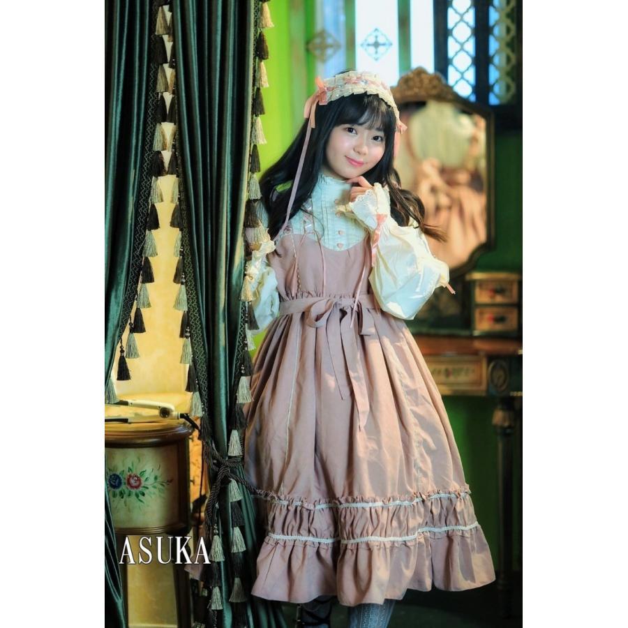 即納 現品限り ロリータ服 バックリボン ジャンスカ シンプル 甘ロリ