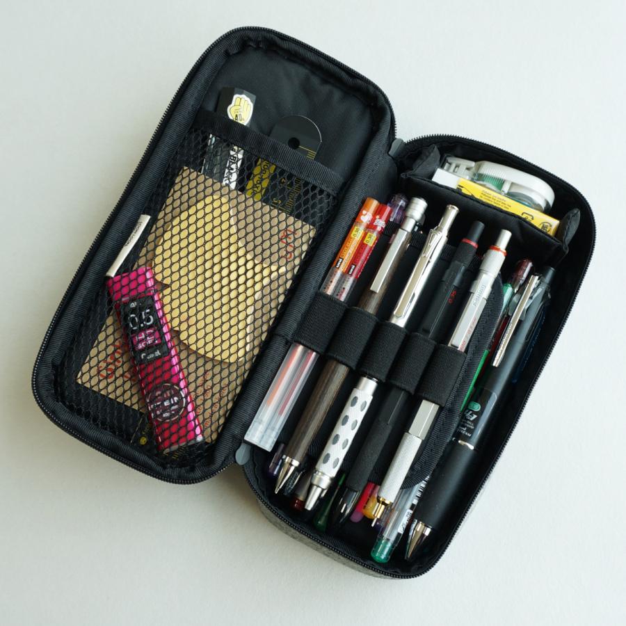 LOONLOON 660 レイニー ペンケース ホワイト 大容量 おしゃれ 二階建て