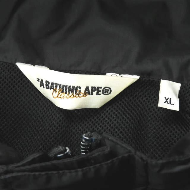 ア ベイシング エイプ A BATHING APE ロゴ刺繍ナイロンジャケット XL