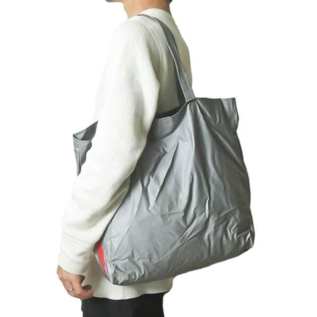 プラダスポーツ PRADA SPORT ナイロントートバッグ グレー ショッパー