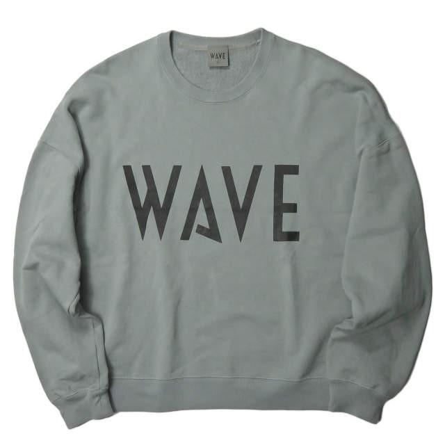 ウェイブ WAVE 19SS 日本製 LOGO SWEAT ロゴプリントクルーネック